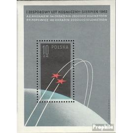 Pologne Bloc 28 (complète edition) oblitéré 1962 monde spatial