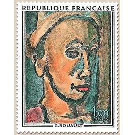 France 1971, très beau timbre neuf** luxe yvert 1673 - Tableau "le Songe Creux" de Rouault.