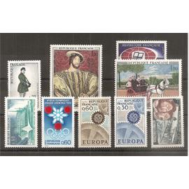 1515 à 1523 (1967) Série de timbres neufs N** (cote 5e) (6095)