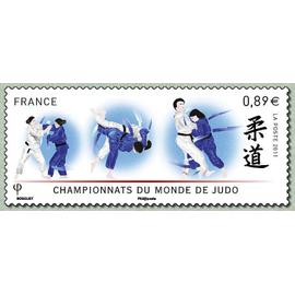 france 2011, très beau timbre neuf** luxe yvert 4574, championnats du monde de judo à paris bercy.