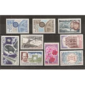 1521 à 1529 (1967) Série de timbres neufs N** (cote 6,2e) (4424)