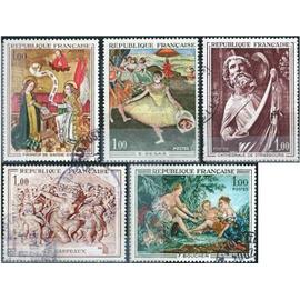 france 1970, belle série artistique complète, timbres yvert 1640 "l