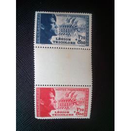timbre FRANCE Y T 565 / 566 Série : Légion Tricolore 1942 ( 170607 )*