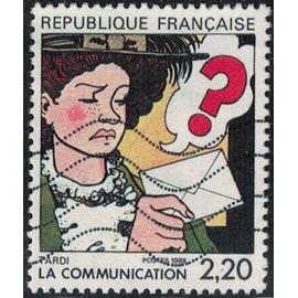 France 1988 Oblitéré Used La Communication vue par Jacques Tardi Y&T FR 2512 SU