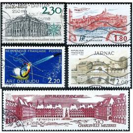 france 1983, beaux timbres yvert 2273 congrès philatélique à marseille, 2286 métiers d