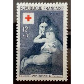 Croix Rouge 1954 - Maternité 12f+3f (Très Joli n° 1006) Neuf* - Cote 8,00&euro; - France Année 1954 - brn83 - N15486