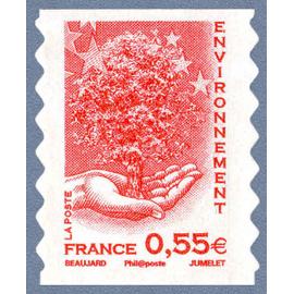 france 2008, très beau timbre auto-adhésif neuf** luxe double numérotation Yvert, 4199 et 177, issu du Carnet Marianne de l