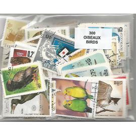 Lot 300 timbres thematique ' Oiseaux "