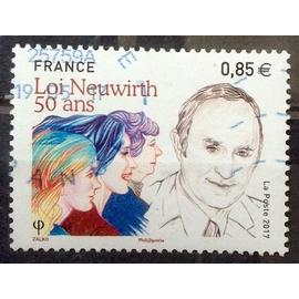 Loi Neuwirth - Cinquantenaire 0,85&euro; (Superbe n° 5121) Oblitération Très Légère / Propre / Bleue - France Année 2017 - brn83 - N32066