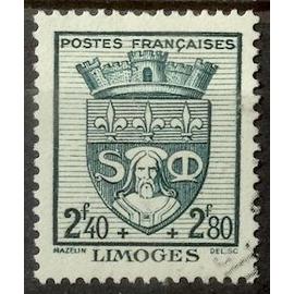 Blasons - Armoiries de Villes - 1942 - Limoges (Très Joli n° 560) Obl - Cote 4,00&euro; - France Année 1942 - brn83 - N32043