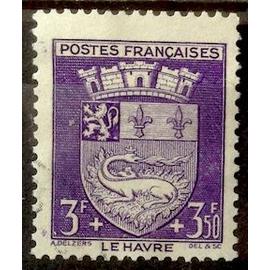 Blasons - Armoiries de Villes - 1942 - Le Havre (Très Joli n° 561) Obl - Cote 4,00&euro; - France Année 1942 - brn83 - N32044