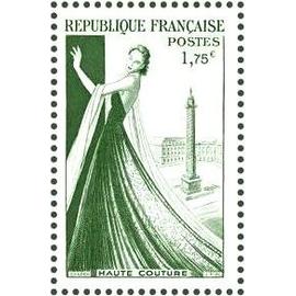 france 2015, très beau timbre luxe issu du bloc spécial yvert 15, Les trésors de la philatélie, Haute-couture, reprend le timbre 941 de 1953, Hommage à Christian Dior.