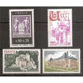 1870 à 1873 (1976) Journée du Timbre / Bonaguil / Ussel / Malmaison N** (cote 3,5e) (9164)