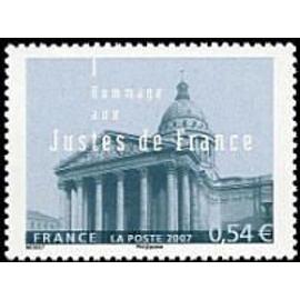 Hommage aux Justes de France : le panthéon à Paris année 2007 n° 4000 yvert et tellier luxe