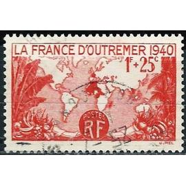 france 1940, beau timbre yvert 453, pour la france d