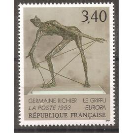 2798 (1993) Europa Le Griffu de Germaine Richier N** (cote 1,8e) (0885)