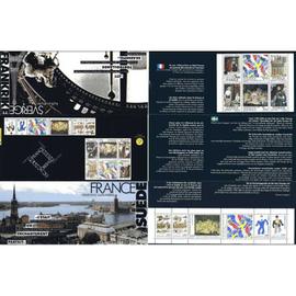 Relations culturelles France-Suède : vikings, costumes, art pochette souvenir n° 9 année 1994 n° 2866 2867 2868 2869 2870 2871 yvert et tellier luxe