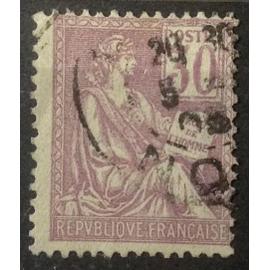 Mouchon 1900 (Cartouche Carré) 30c Violet - Type I (Joli n° 115) Obl - Cote 6,00&euro; - France Année 1900 - brn83 - N32240