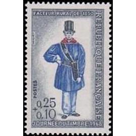 Journée du timbre : facteur rural année 1968 n° 1549 yvert et tellier luxe