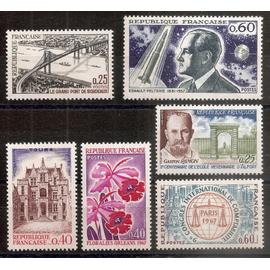 1524 à 1529 (1967) Série de timbres neufs N** (cote 3,8e) (9243)