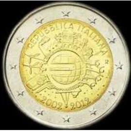 2 euros commémorative Italie 2012 - Dix ans de billets et pièces en euros