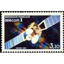 lancement du satellite TELECOM 1 année 1984 n° 2333 yvert et tellier luxe