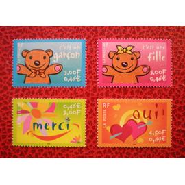 Lot de 4 timbres neufs ** - Timbres pour naissances : c