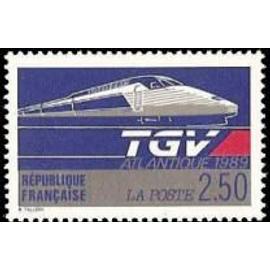Le TGV atlantique année 1989 n° 2607 yvert et tellier luxe