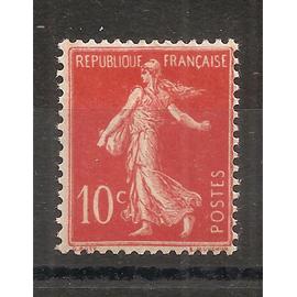 135 (1906) Semeuse 10c rouge N** (cote 33e) (6588)