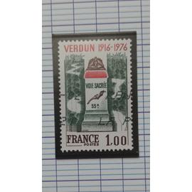 L220 -- TIMBRE OBLITÉRÉ FRANCE N ° 1883 -- ANNÉE 1976 -- " VOIE SACRÉE DE VERDUN ".