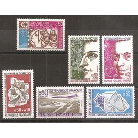 1783 à 1788 (1974) Série de timbres neufs N** (cote 3,4e) (8106)