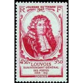 Journée du timbre : Michel le Tellier Marquis de Louvois année 1947 n° 779 yvert et tellier luxe