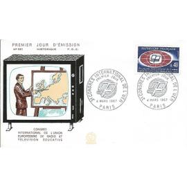 france 1967, belle enveloppe 1er jour FDC 591, timbre yvert 1515, 3ème congrès de l