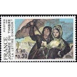 journée du timbre : oeuvre de Francisco Goya année 1981 n° 2124 yvert et tellier luxe