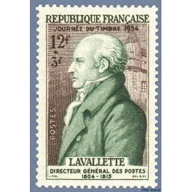 France 1954, Beau Timbre Neuf* Yvert 969, Journée Du Timbre, Lavallette - Directeur Général Des Postes De 1804 À 1815.