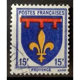 Blasons - Armoiries de Provinces - 1943 - Provence 15f (Très Joli n° 574) Obl - France Année 1943 - brn83 - N32517