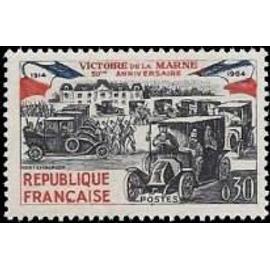 Cinquantenaire de la victoire de la Marne "taxis de la Marne" année 1964 n° 1429 yvert et tellier luxe