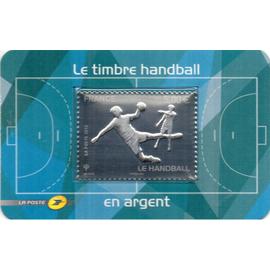 france.auto-adhesif 738 de 2012.timbre en argent handball.neuf