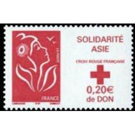 Solidarité Asie Croix Rouge au profit des sinistrés du tsunami année 2005 n° 3745 yvert et tellier luxe