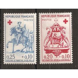 1278 - 1279 (1960) Série Croix-Rouge N* (cote 5e) (6168)