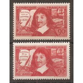 341 - 342 (1937) René Descartes N* (cote 9,3e) (9328)