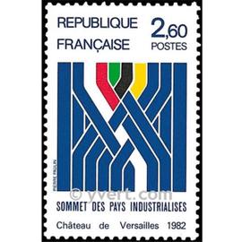 Sommet des pays industrialisés au château de Versailles (synthèse graphique) année 1982 n° 2214 yvert et tellier luxe