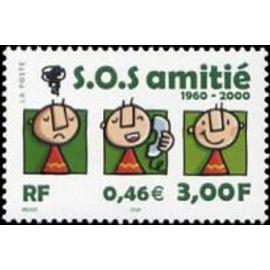 40ème anniversaire de S.O.S. Amitié année 2000 n° 3356 yvert et tellier luxe