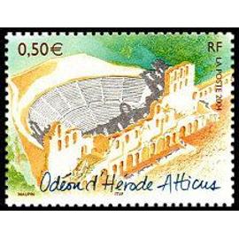 france 2004, très beau timbre neuf** luxe yvert 3720, capitales européennes, athènes, odéon d
