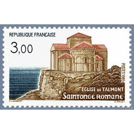 france 1985, très beau timbre neuf** luxe yvert 2352, Saintonge romane - Église de Talmont.