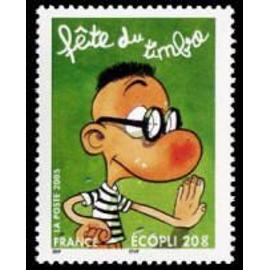 fête du timbre : bande dessinée Titeuf : Manu année 2005 n° 3752 yvert et tellier luxe validité permanente