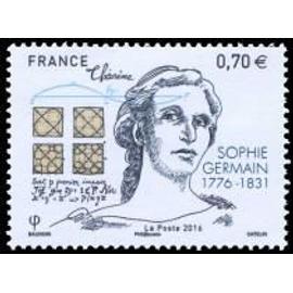 240ème anniversaire de la naissance de Sophie Germain mathématicienne et philosophe année 2016 n° 5036 yvert et tellier luxe