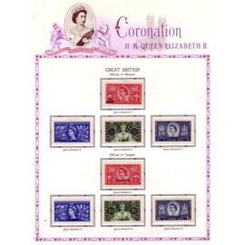 Coronation of her Majesty Queen Elizabeth II June 2nd 1953, The Colonial & Dominion timbres complete collection