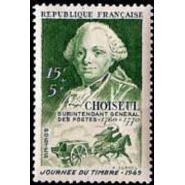journée du timbre : portrait d?Étienne- François duc de Choiseul année 1949 n° 828 yvert et tellier luxe