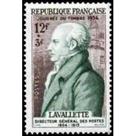 journée du timbre : Lavalette directeur général des postes année 1954 n° 969 yvert et tellier luxe
